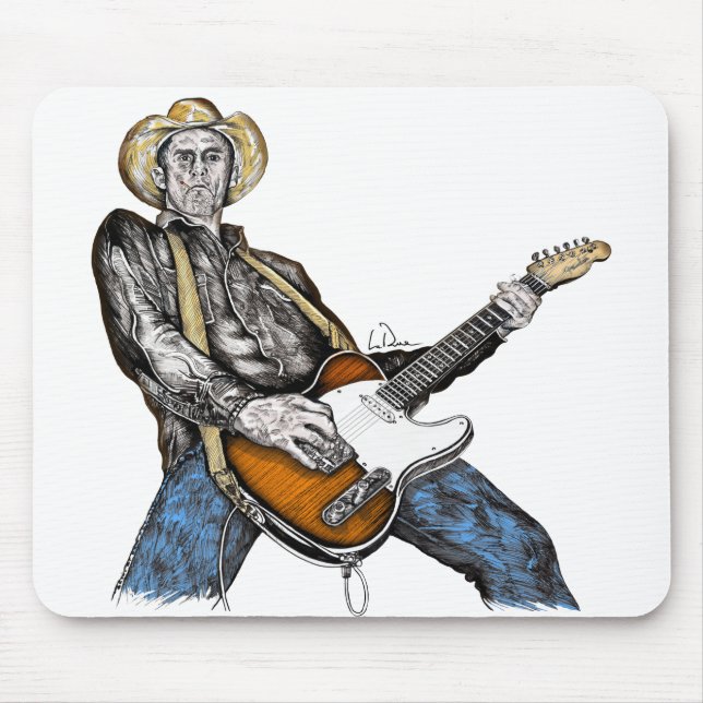 Country Guitar Mouse Pad (Front)