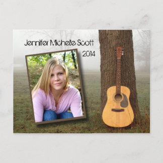 Country Guitar Open house Invitation Postcard