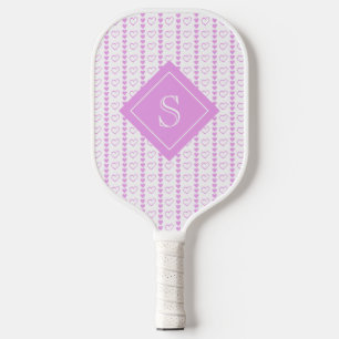 Country Heart Stripe Pattern Personalized Pickleball Paddle