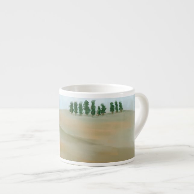 Country hillside espresso cup (Front Right)