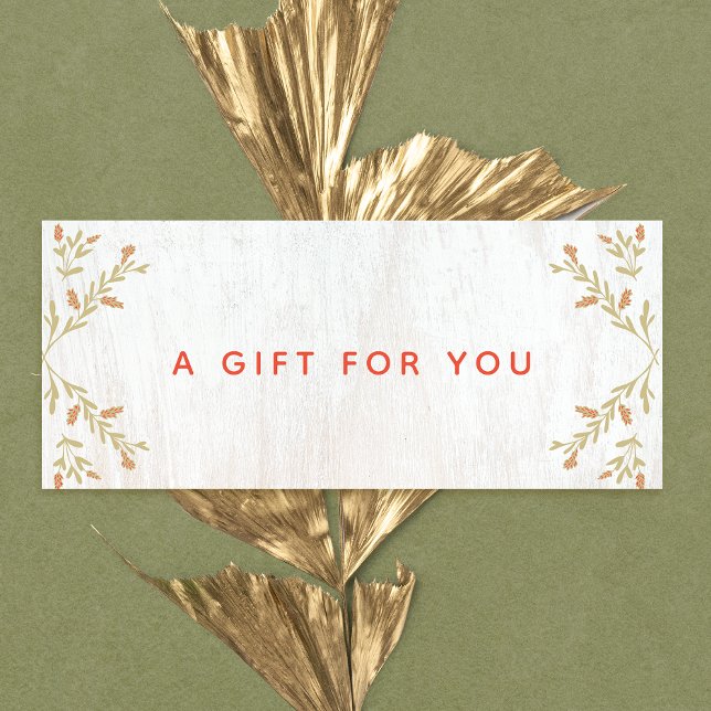 Country Holiday Wood Gift Certificate (Creator Uploaded)