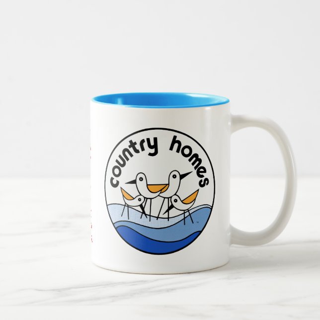 Country Homes Logo Two-Tone Coffee Mug (Right)