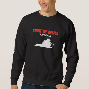 Country Homes Washington USA State America Travel Sweatshirt