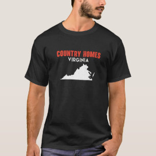 Country Homes Washington USA State America Travel T-Shirt