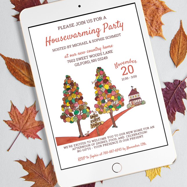 Country House Autumn Housewarming Party Invitation (Creator Uploaded)
