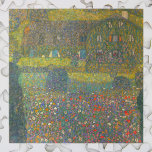 Country House by the Attersee by Gustav Klimt Jigsaw Puzzle<br><div class="desc">Country House by the Attersee (c. 1914) by Gustav Klimt is a vintage Victorian Era fine art symbolism painting. An exterior view of a country cottage house with flowers and plants in full spring bloom in the garden on the farm. About the artist: Gustav Klimt (1862-1918) was an Austrian Symbolist...</div>