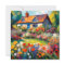 Country House Garden Flowers Flat Greetings Card