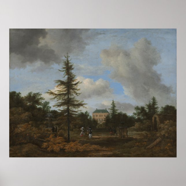 Country House - Jacob van Ruisdael Fine Art Poster (Front)