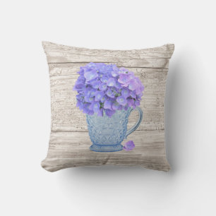 Country Hydrangea Pillow