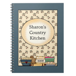 Country Kitchen Blue Notebook