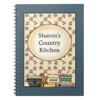 Country Kitchen Blue Notebook
