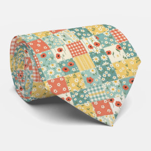Country Kitchen Floral Pattern Tie