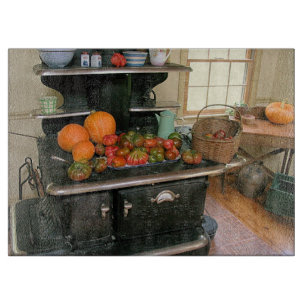 Country Kitchen Glass Cutting Board
