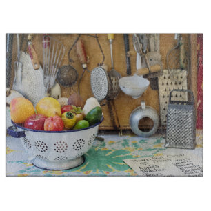 Country Kitchen Glass Cutting Board 15"x11"