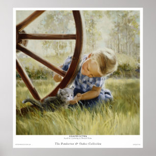 Country Kitten Poster