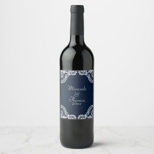 Country Lace & Denim Wine Label