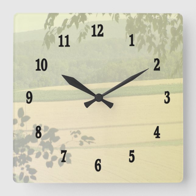 Country Land Wall Clock (Front)