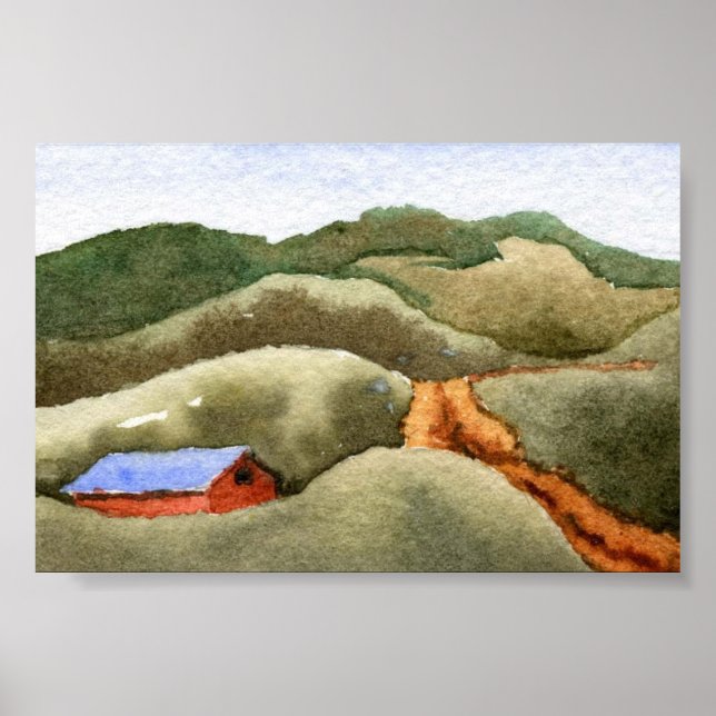 Country Landscape Mini-Poster Poster (Front)