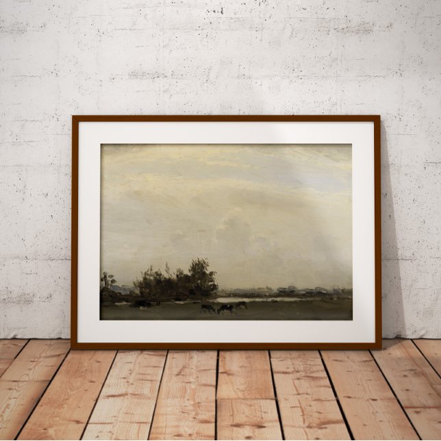 Country Landscape Painting Vintage Moody Wall Art (Creator Uploaded)