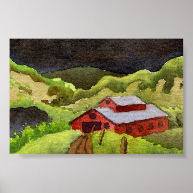 Country Landscape Poster (Front)