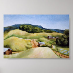 Country Landscape Poster