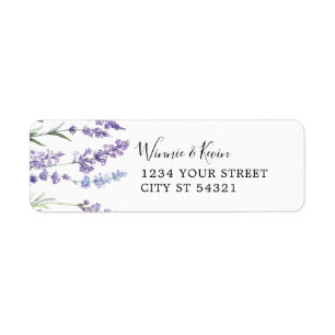Country Lavender Address Labels