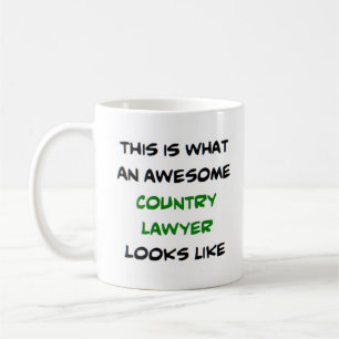 country lawyer, awesome coffee mug