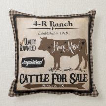 Country Life Ranch-Style Personalised Pillow