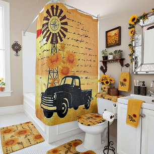 Country life shower curtain