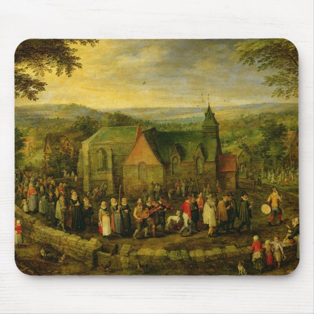 Country Life with a Wedding Scene Mouse Pad (Front)