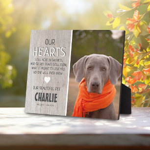 Country Light Rustic Wood   Pet Photo Memorial Plaque