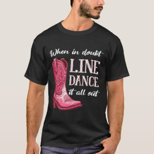 Country Line Dancing Women Girl T-Shirt