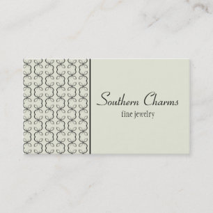 Country Lines Business Card, Ivory Card