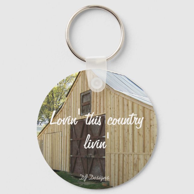 Country Livin' Keychain (Front)
