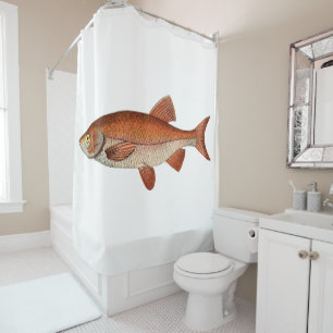 Country Living Fishing Shower Curtain