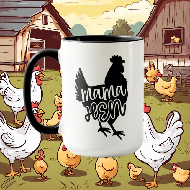 Country Mama hen word art Mug (Creator Uploaded)