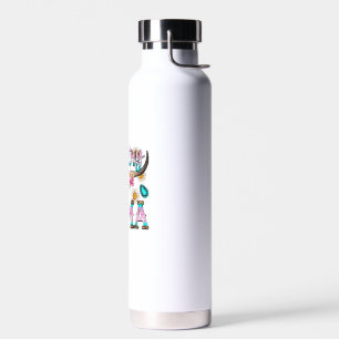 Country Mama Retro Groovy Cow Skull Country Rodeo Water Bottle