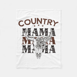 Country Mama Western Mum Fleece Blanket