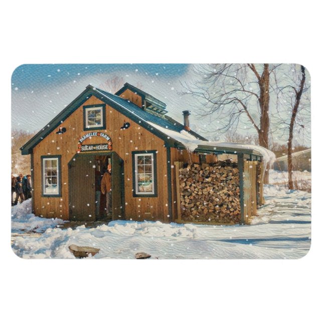 Country Maple Sugar House Magnet (Horizontal)