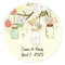 Country Mason Jar Wedding Stickers
