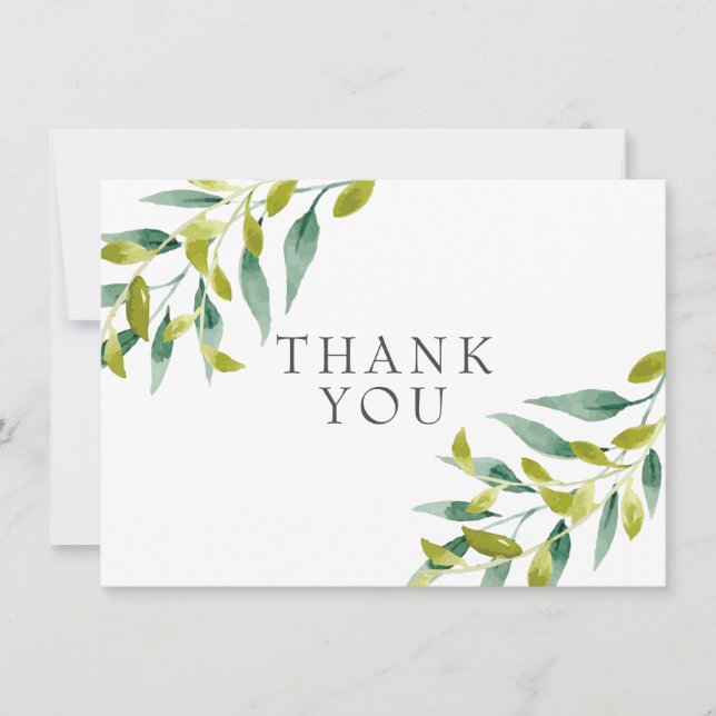 Country Meadow Greenery Thank You (Front)