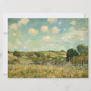 Country Meadow Landscape (by Alfred Sisley) Card