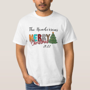 Country Merry Christmas Tree  T-Shirt