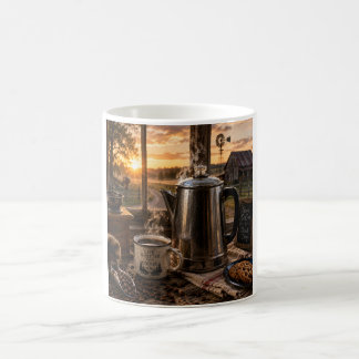 Country Morning Coffee – Rustic Percolator Farm Sc Mug