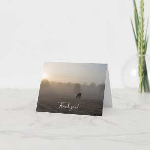 Country Morning Thank You Card