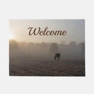 Country Morning Welcome Doormat