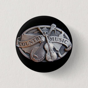 country-music 3 cm round badge