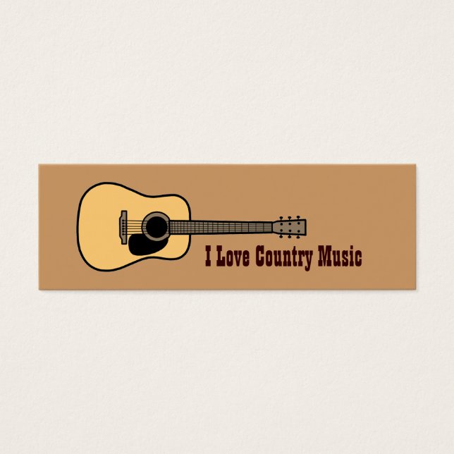 Country Music Bookmark (Front)