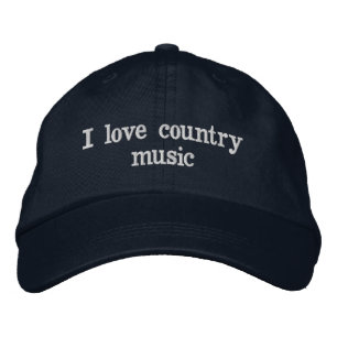 Country music. embroidered hat