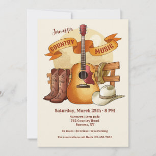 Country Music Invitation